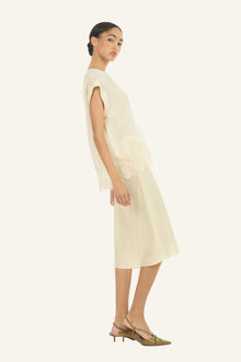 Lainey Midi Skirt | Vintage Creme