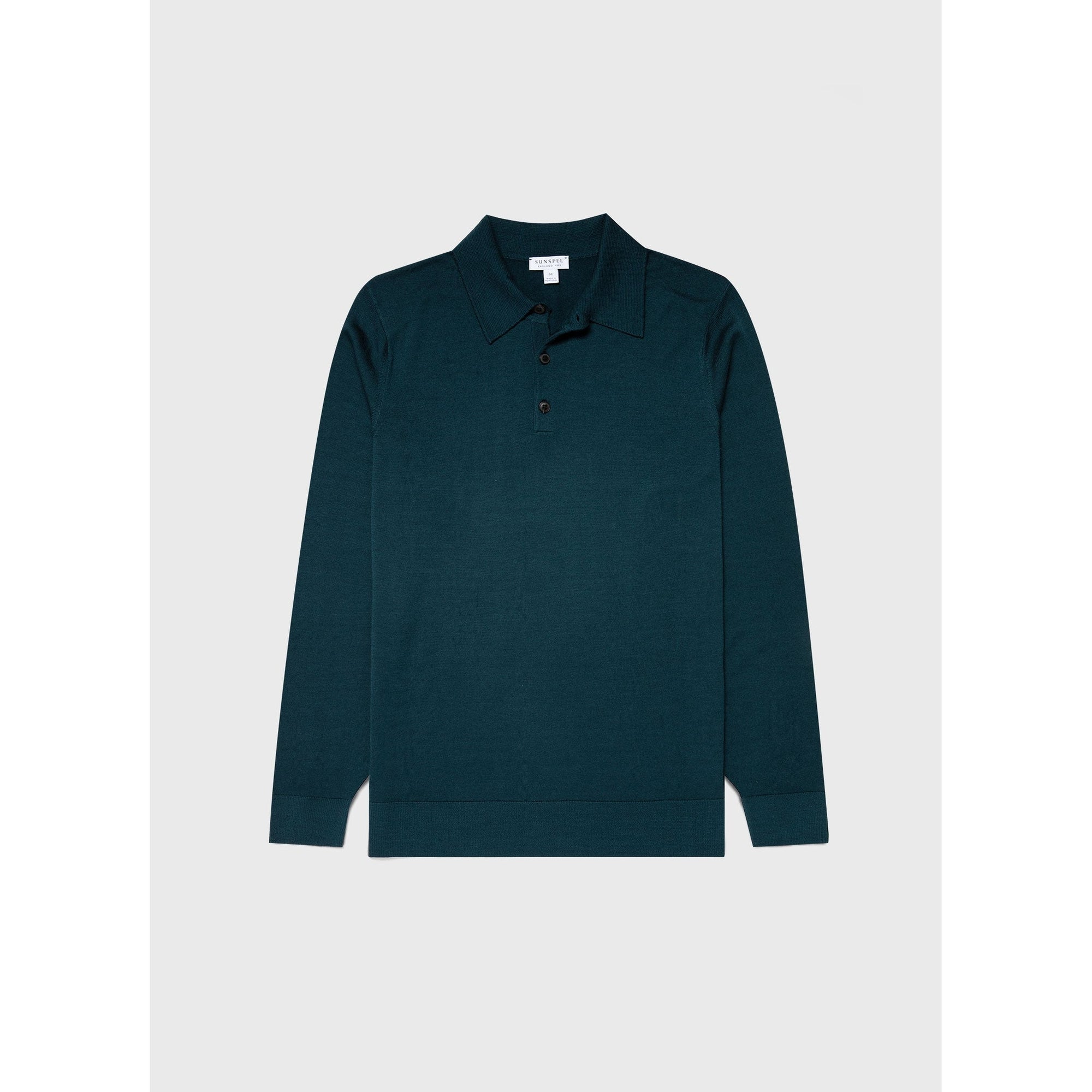 Extra-Fine Merino Polo Shirt | Men | Peacock