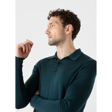 Extra-Fine Merino Polo Shirt | Men | Peacock