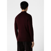 Extra-Fine Merino Zip Neck | Men | Maroon