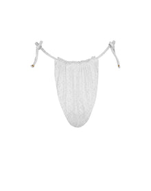 Eyelet Juliet Bikini Bottom | White