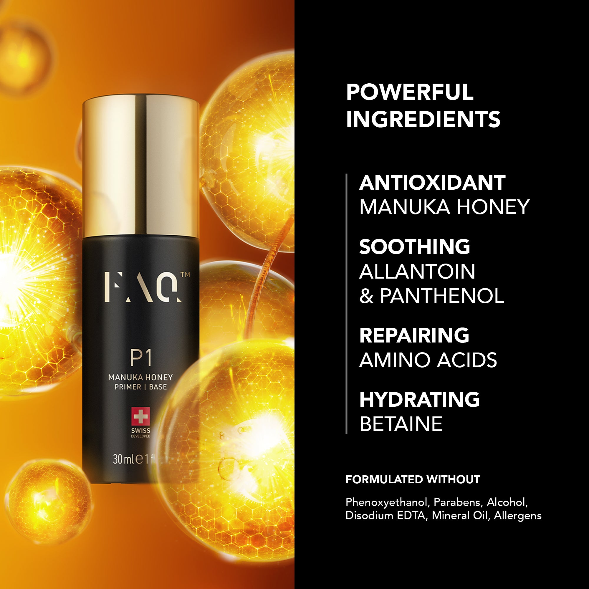 FAQ P1 Manuka Honey Primer 30ml (GL)