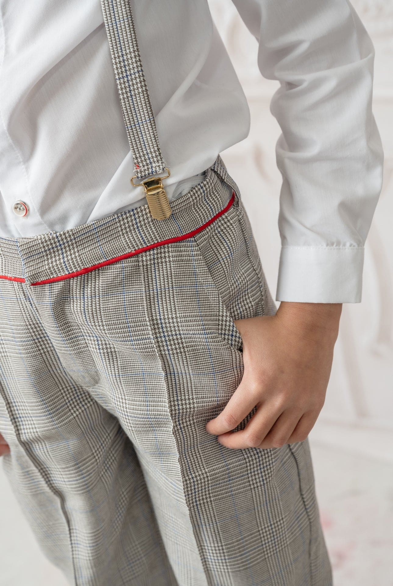 Baby Boys | George Print Top and Pants Set | Tartan