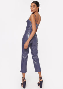 Hanie Vegan Leather Pant | Nightshadow