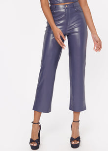 Hanie Vegan Leather Pant | Nightshadow