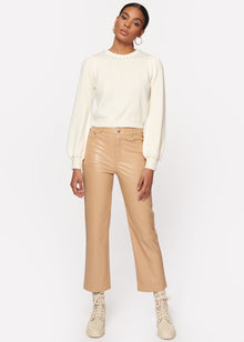 Hanie Vegan Leather Pant | Soy