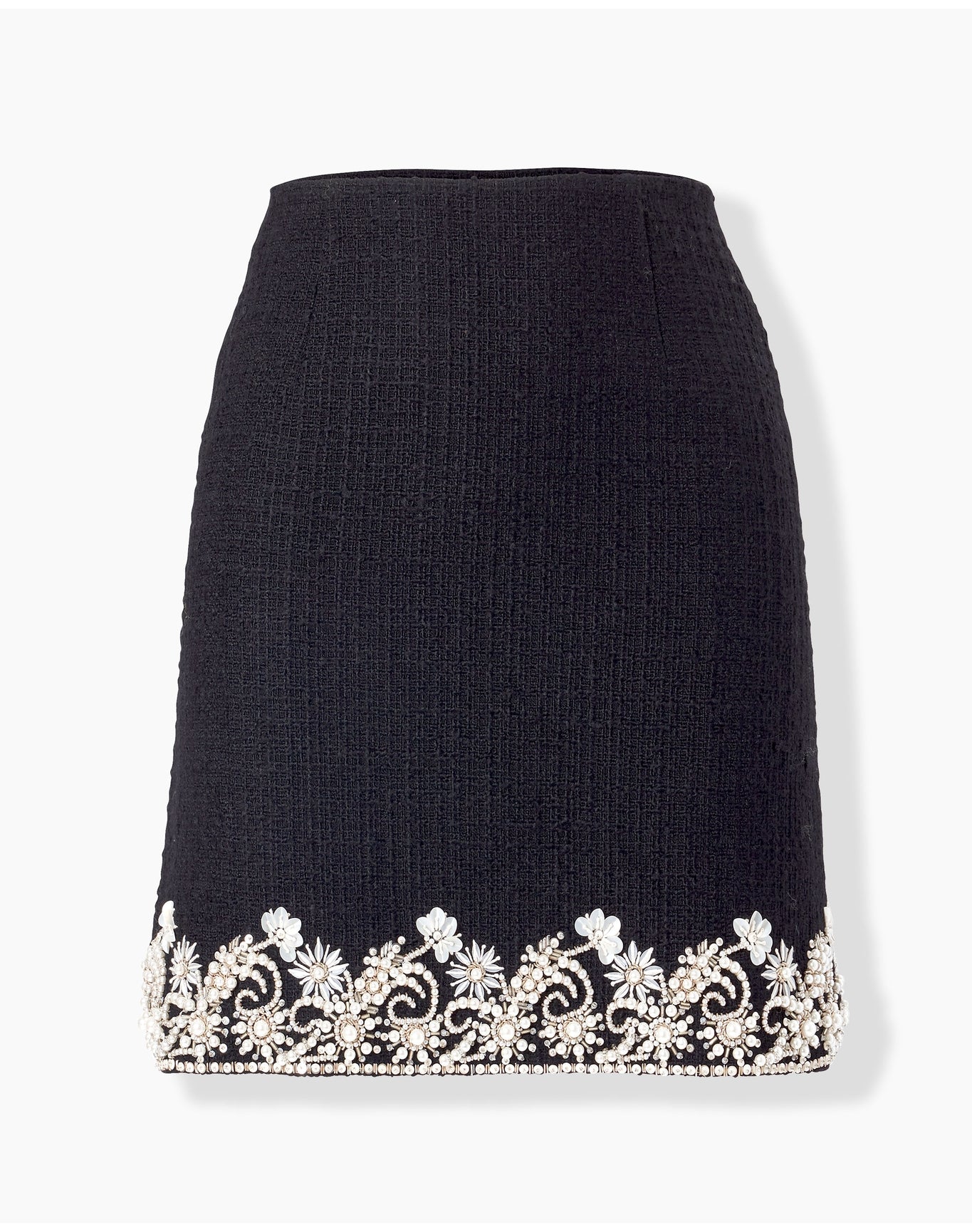Embroidered Mini Skirt | Black