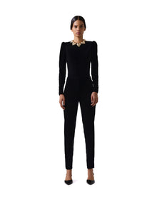 Velvet Skinny Pant | Black