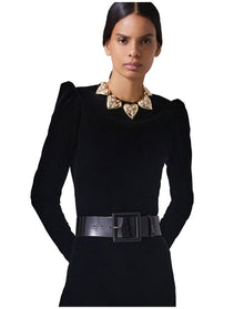 Velvet Skinny Pant | Black