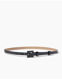 Skinny 90's Belt - Patent | Black