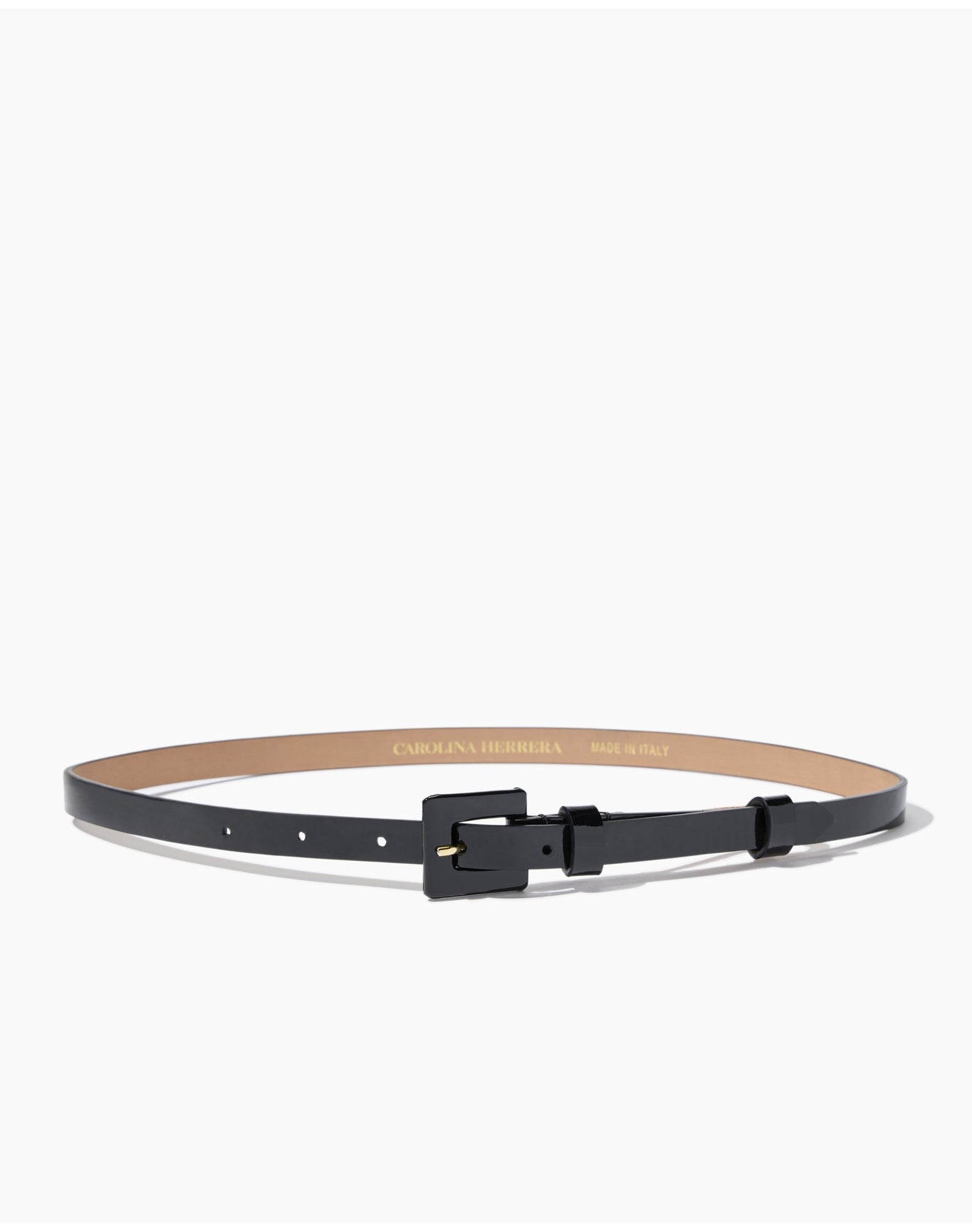 Skinny 90's Belt - Patent | Black