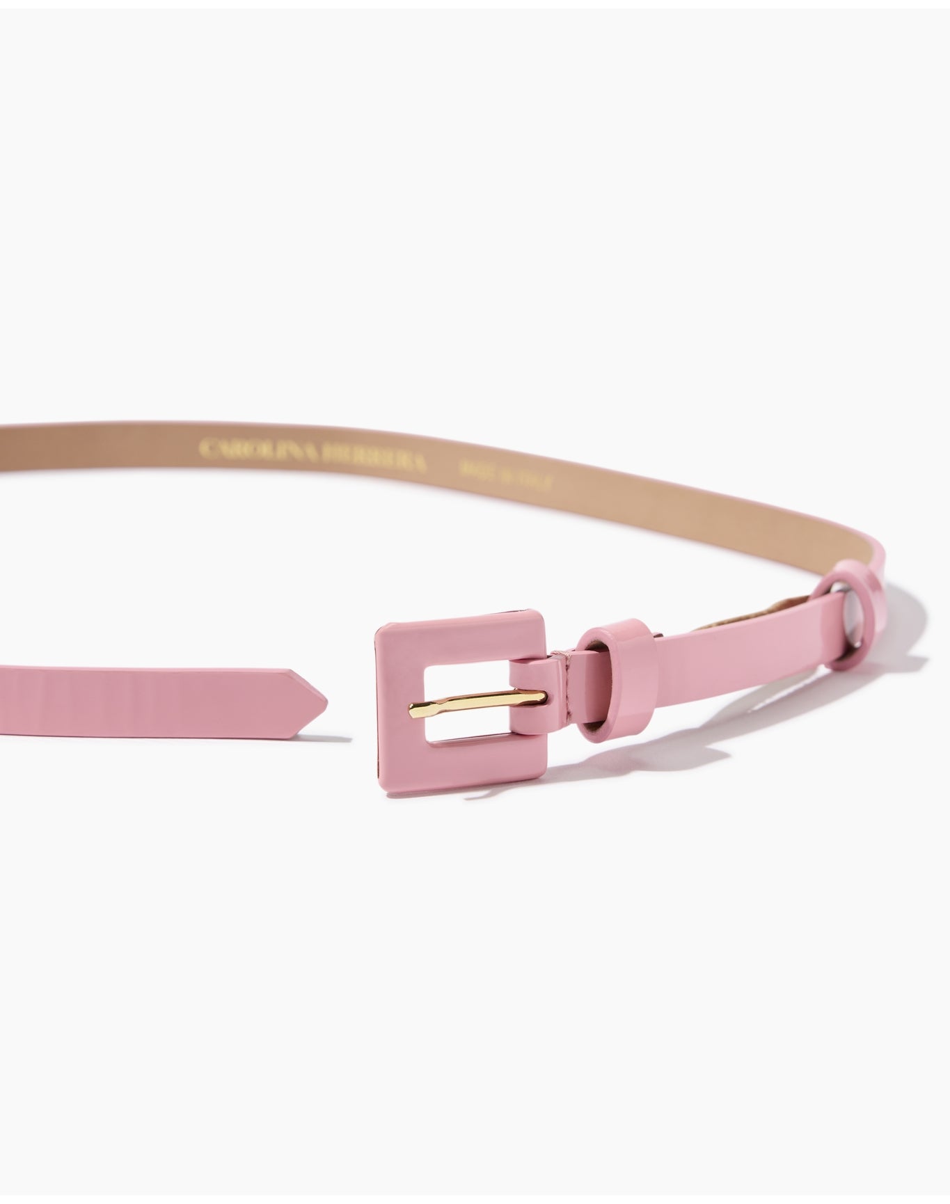 Skinny 90's Belt - Patent | Slipper Pink