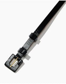 Skinny 90's Belt - Patent | Black
