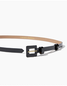 Skinny 90's Belt - Patent | Black