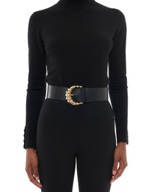 Door Knocker Buckle Belt | Black