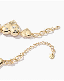 Molded Heart Necklace | Gold