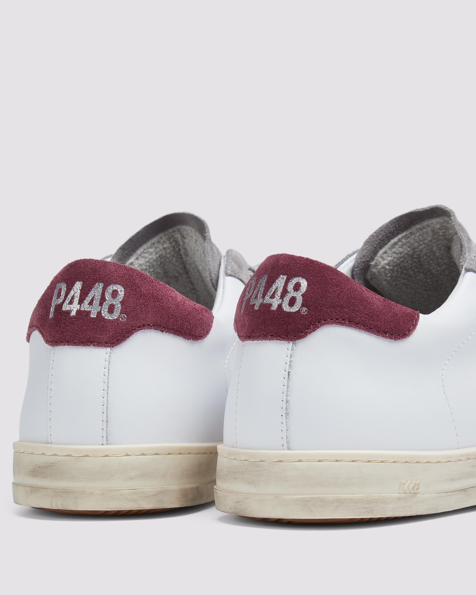 Men | John White/Burgundy Sneaker | White