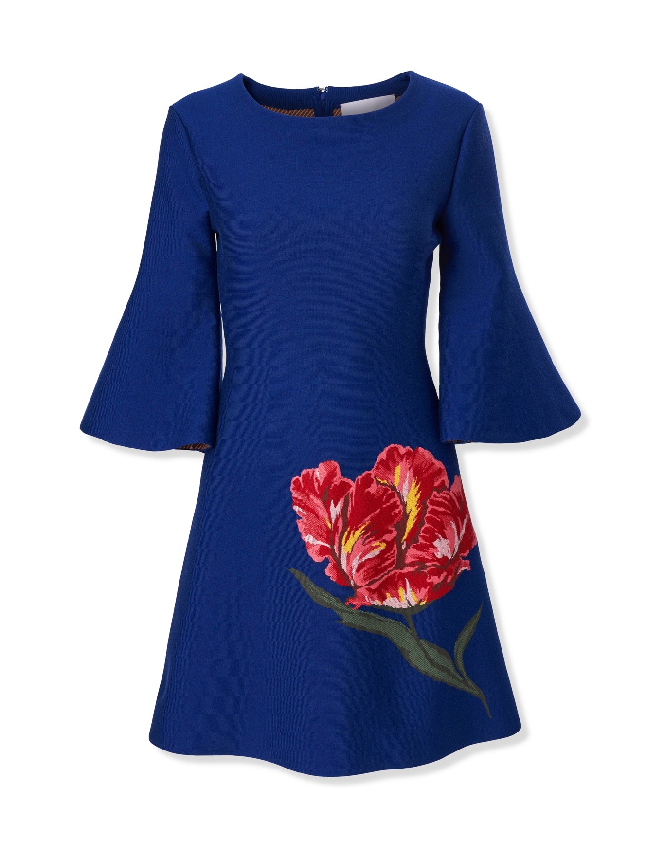 Flare Sleeve Shift Dress | Dark Navy Multi Flare Sleeve Shift Dress | Dark Navy Multi