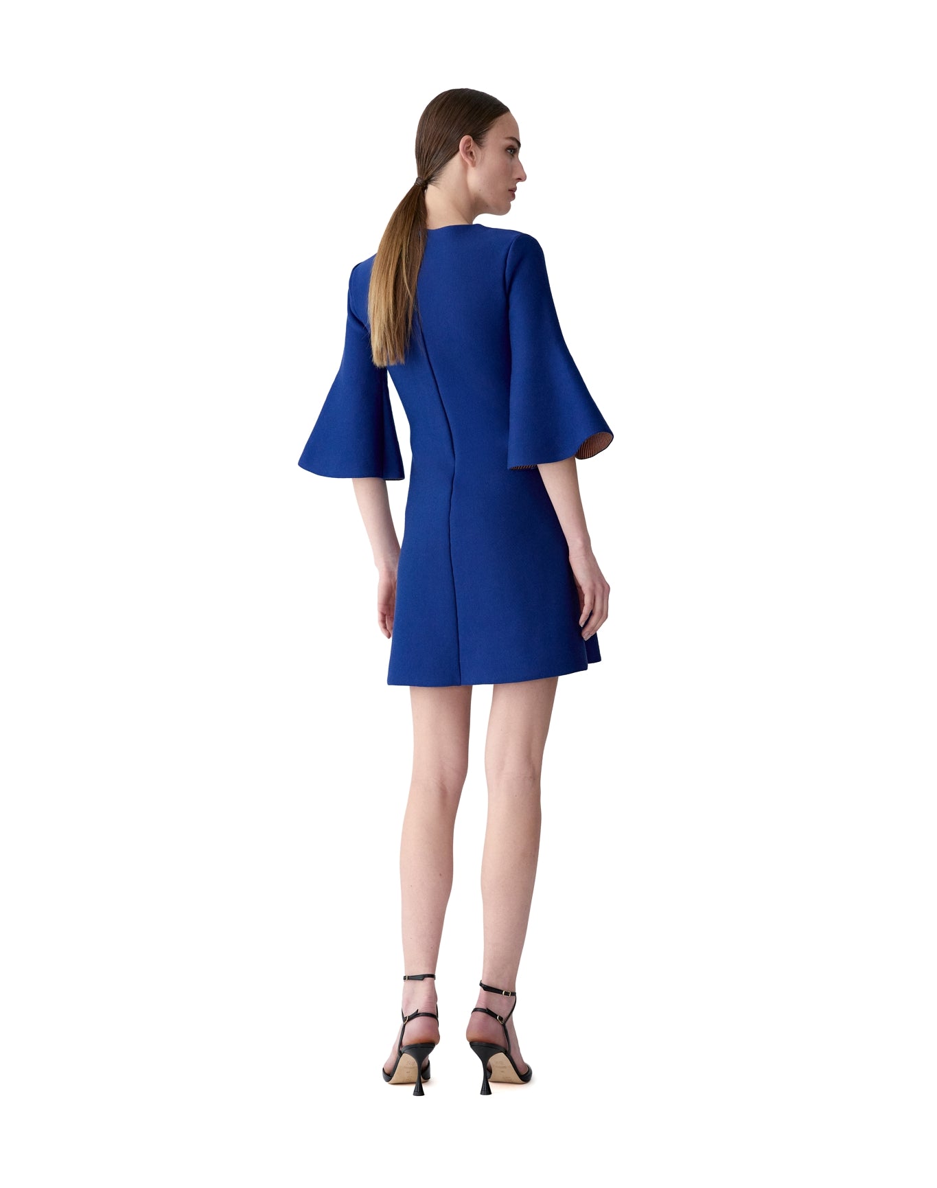 flare sleeve shift dress Bell Sleeve Shift Dress - Royal main image 1