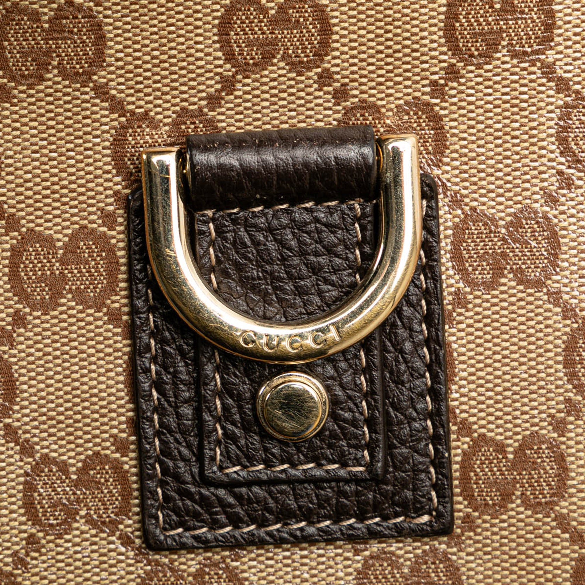 Gucci | Pre-Owned GG Crystal Abbey D Ring Crossbody | Brown