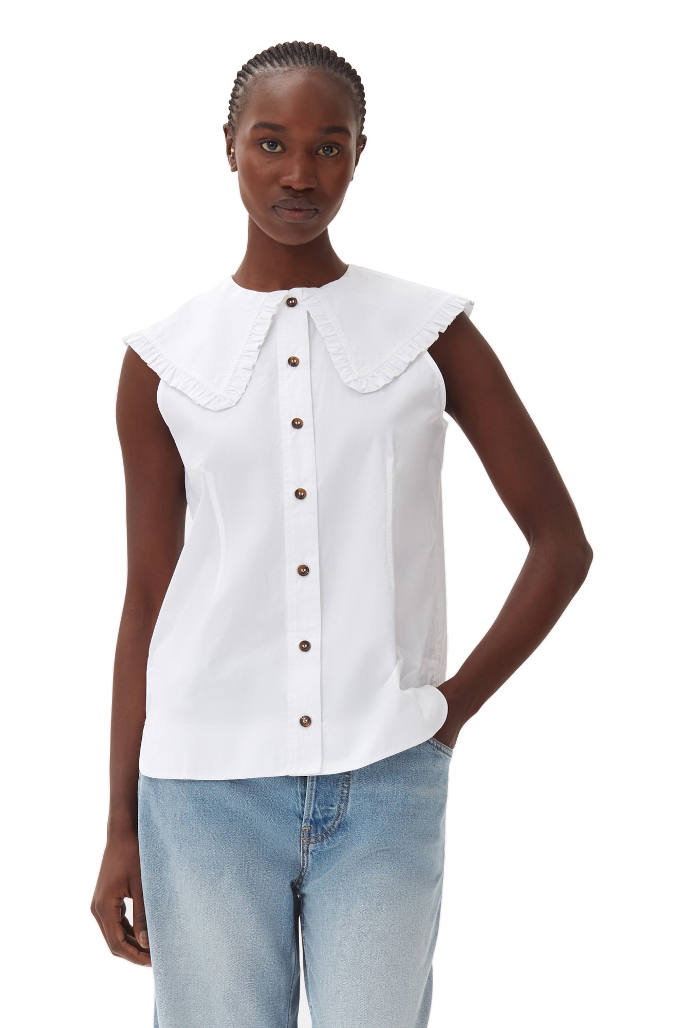 Sleeveless Shirt | Bright White