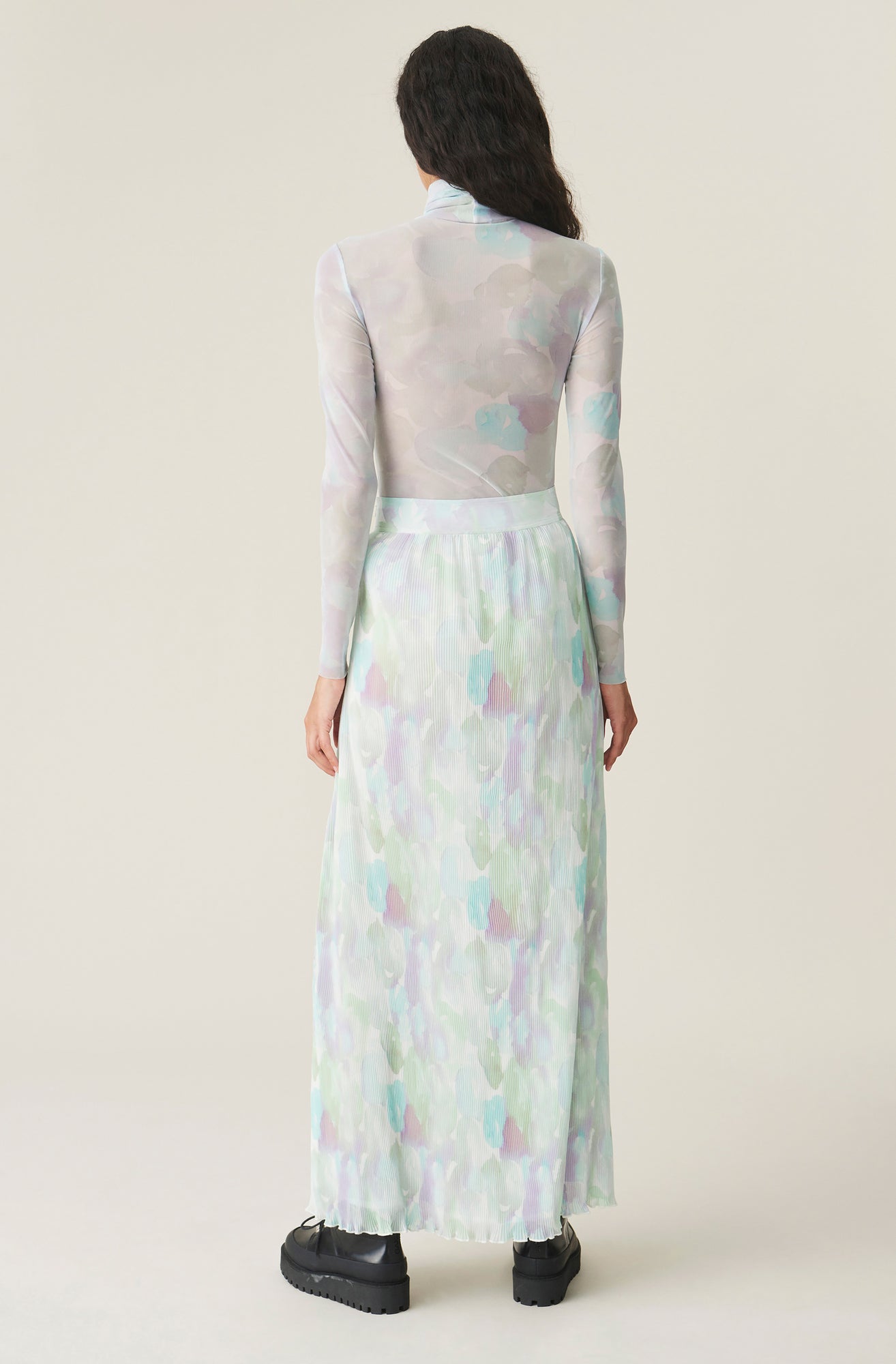 Pleated Maxi Skirt | Bright White