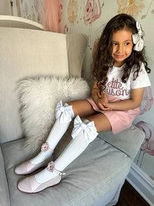 Abigail Satin Bow Socks - Petite Maison Kids