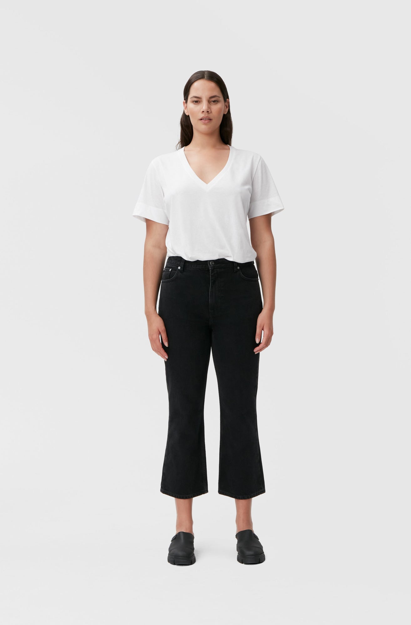 Betzy Cropped | Washed Black/Black