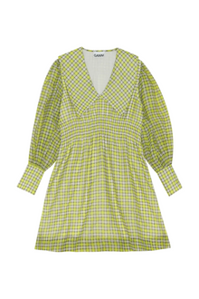 Organza Mini Dress | Check Sulphur Spring