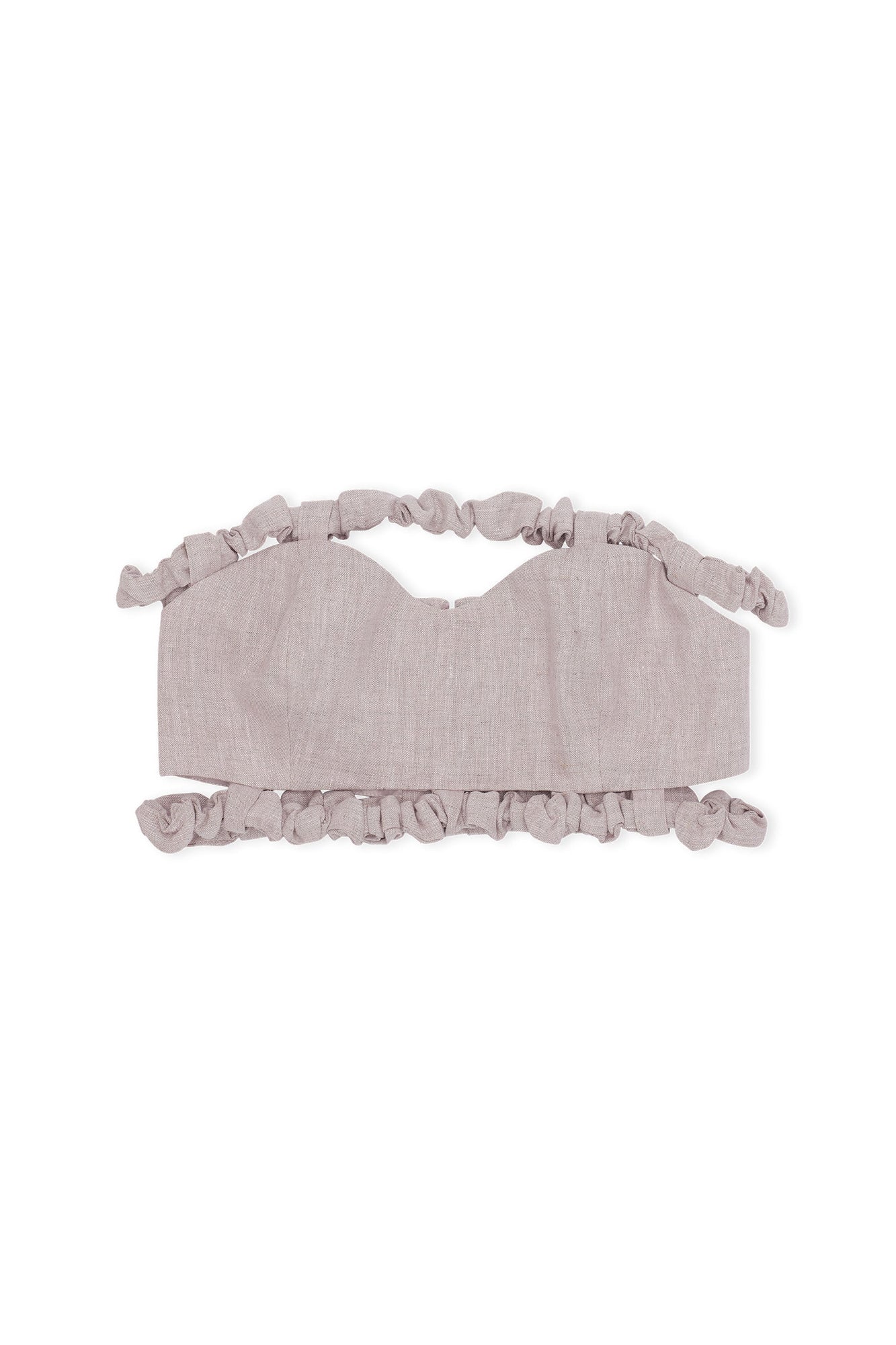 Strapless Crop Top | Light Lilac
