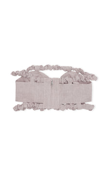 Strapless Crop Top | Light Lilac