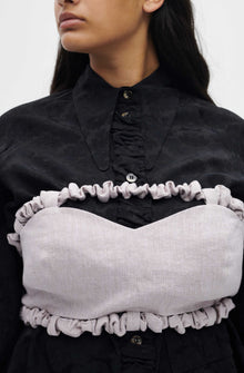 Strapless Crop Top | Light Lilac