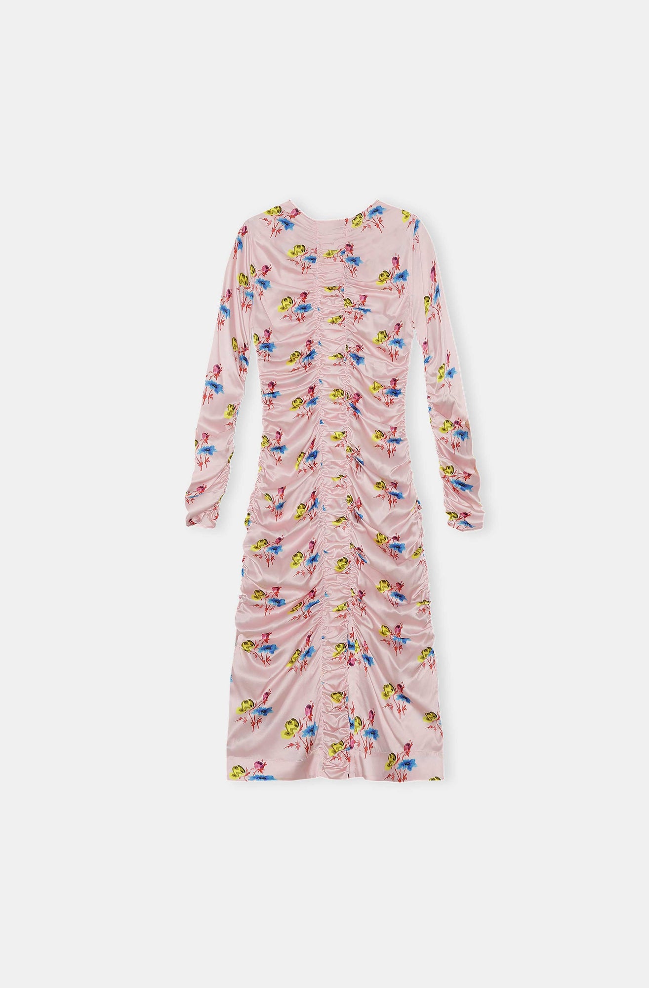 Ruched Maxi Dress | Floral Light Lilac