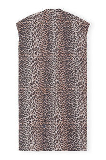 Light Cotton Long Kaftan | Leopard