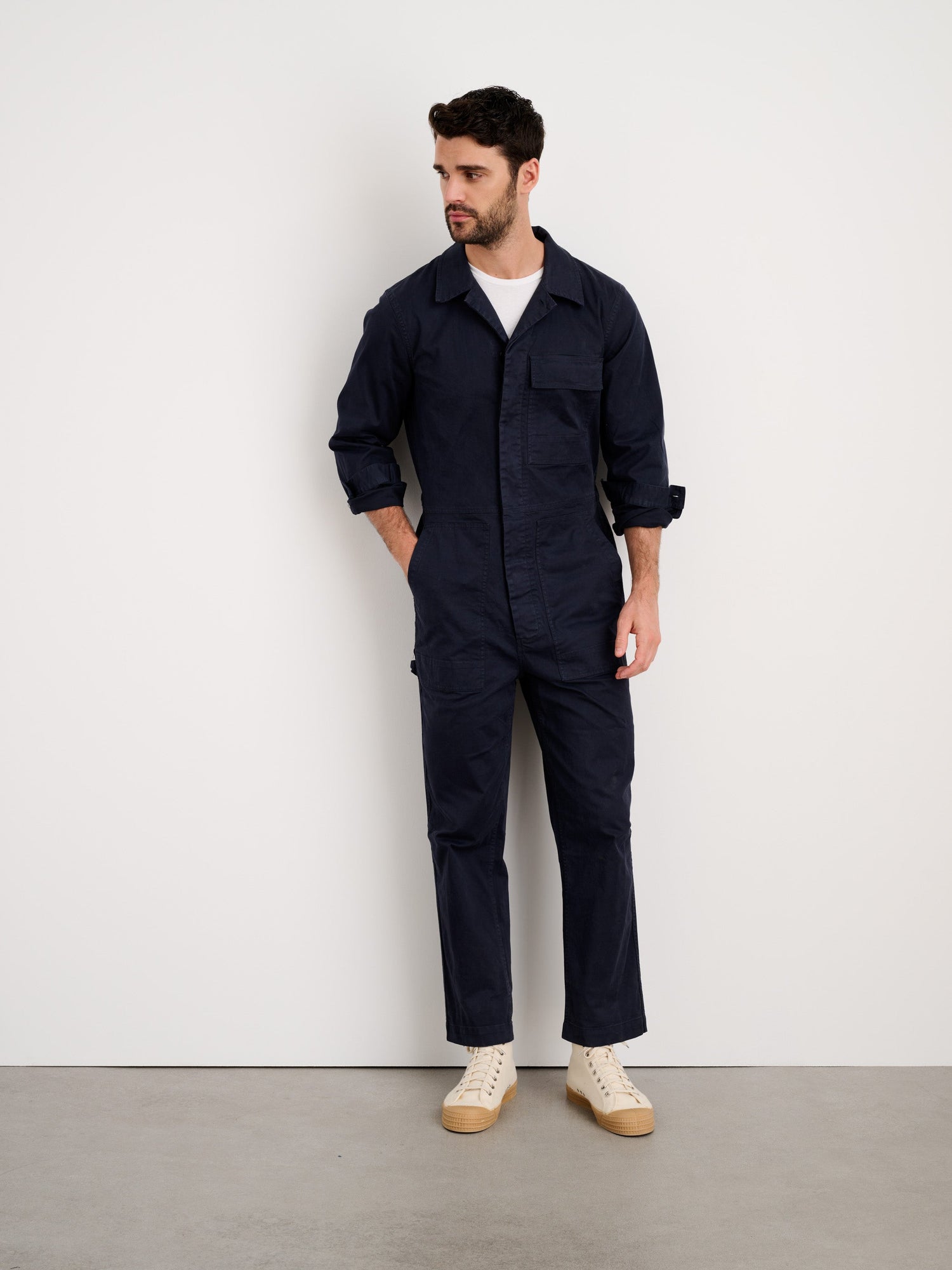 Men | Field Jumpsuit | Chino Dark Navy