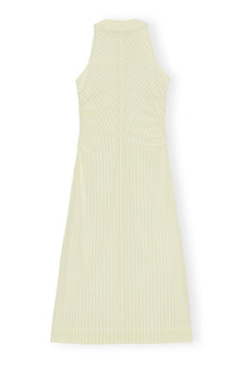 Seersucker Midi Dress | Stripe Flan