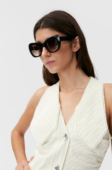 Seersucker Midi Dress | Stripe Flan