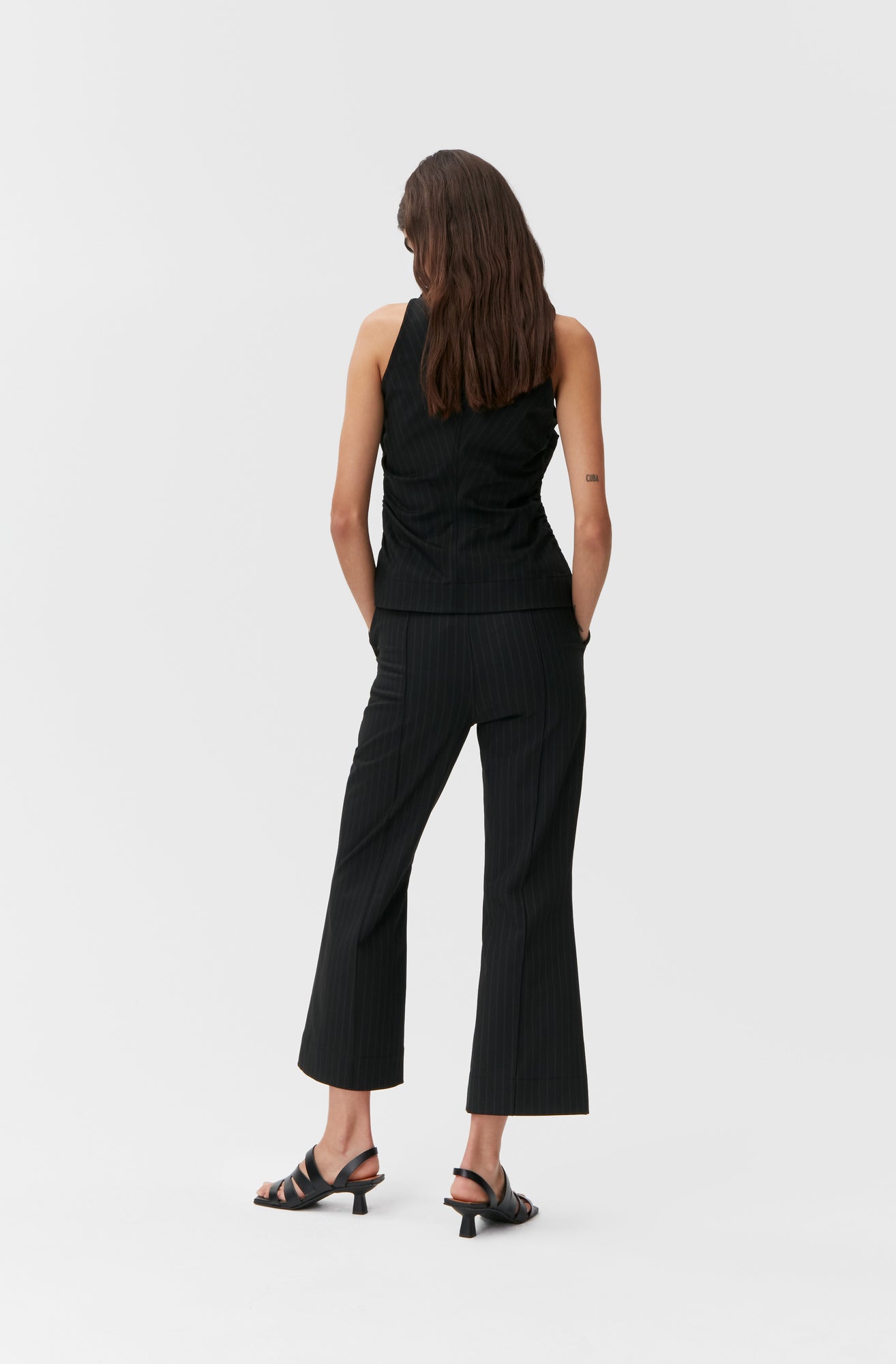 Striped Trousers | Black