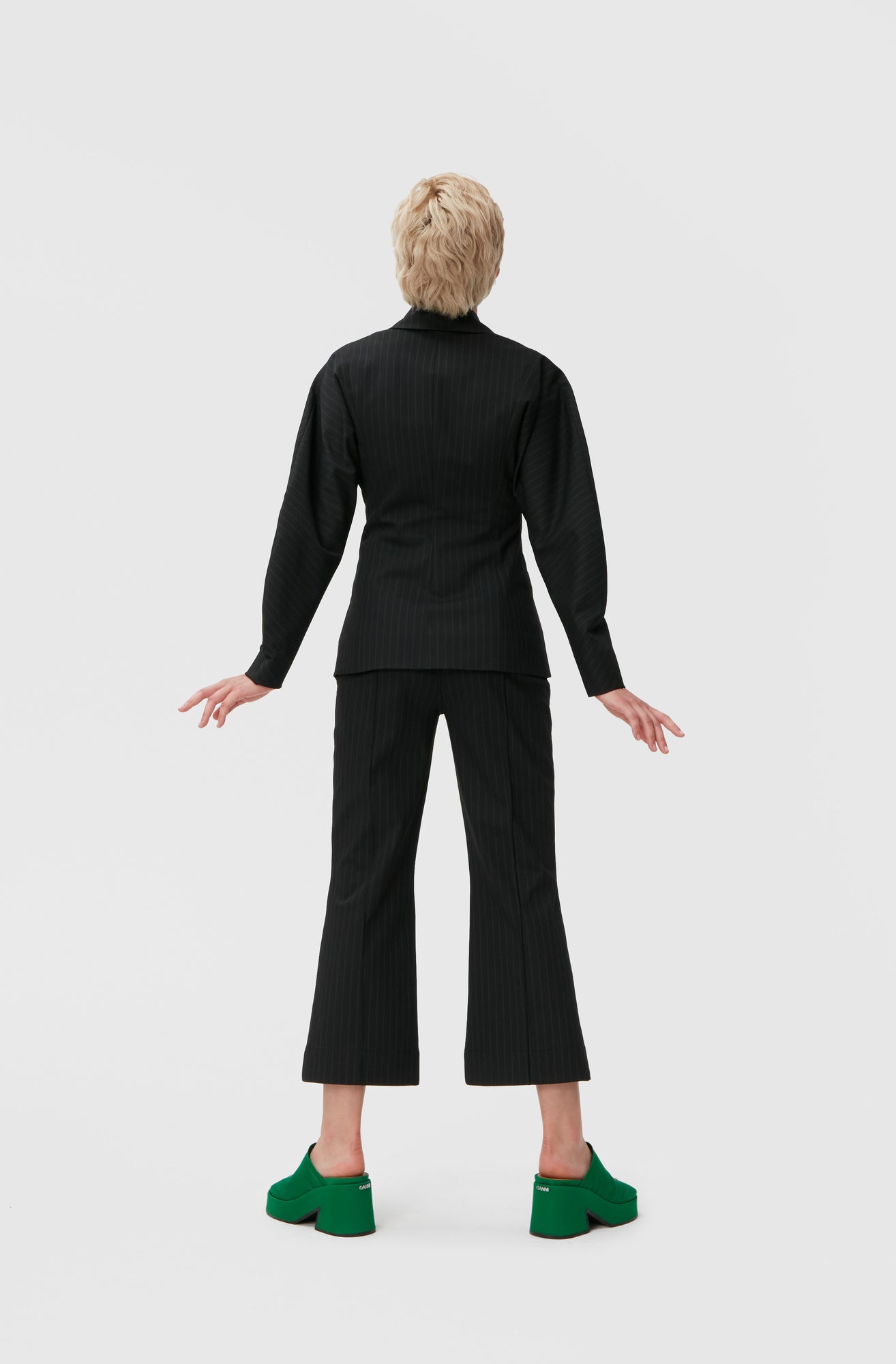 Striped Trousers | Black