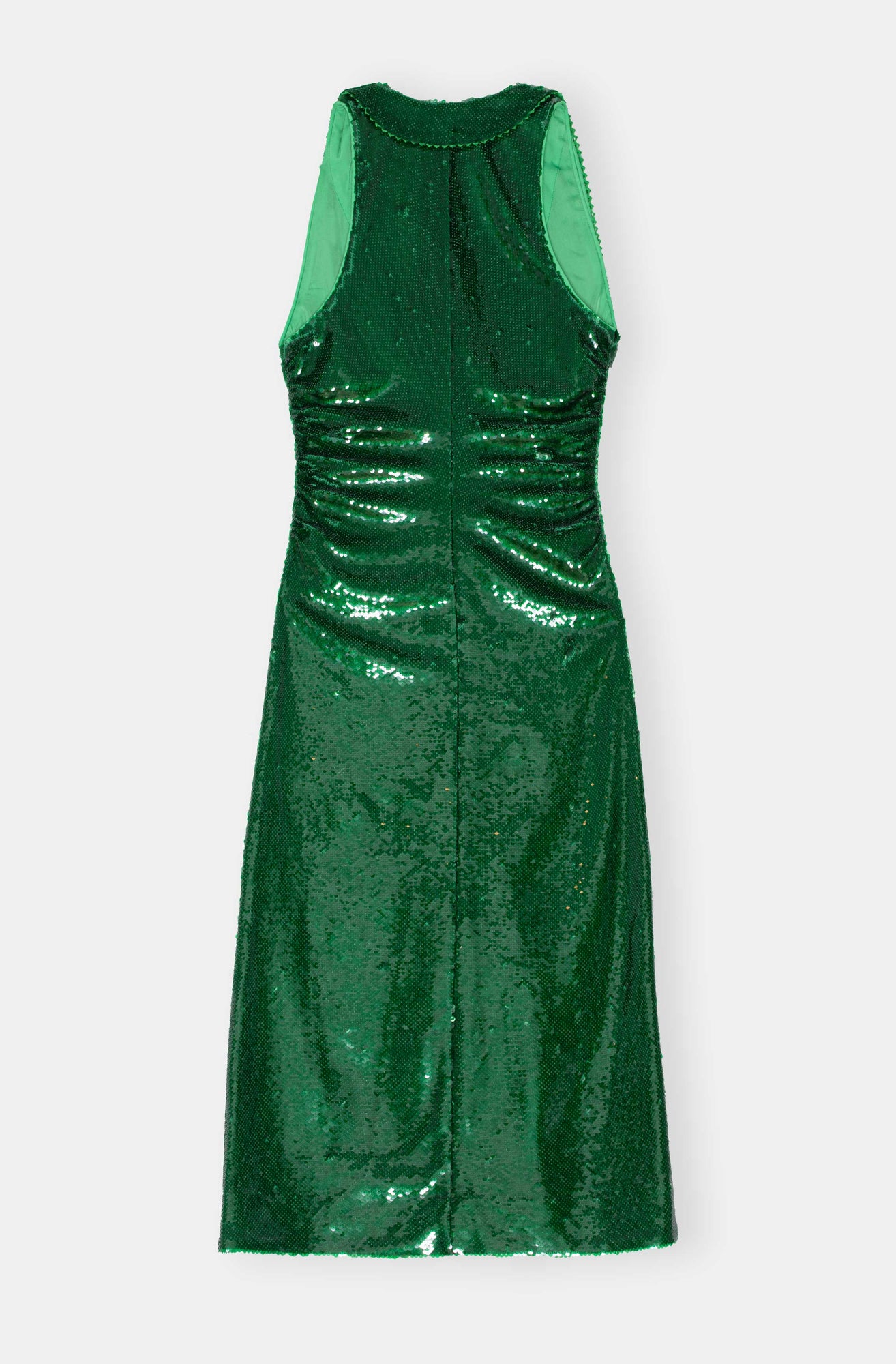 Sequined Sleeveless Maxi Dress | Kelly Green