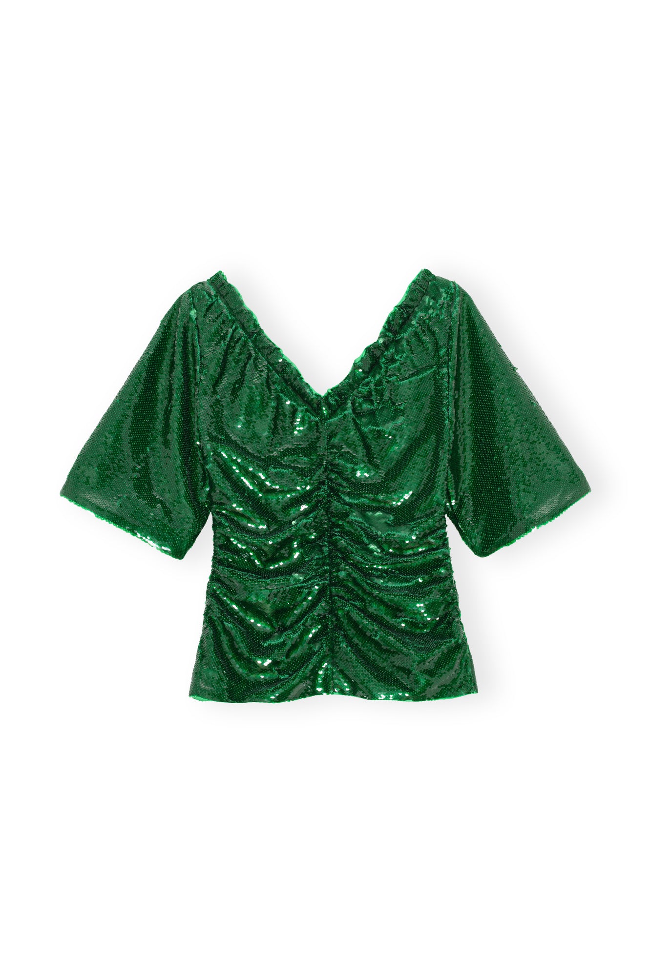 Sequinned Blouse | Kelly Green