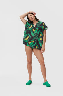 Beach Kaftan | Banana Tree Black