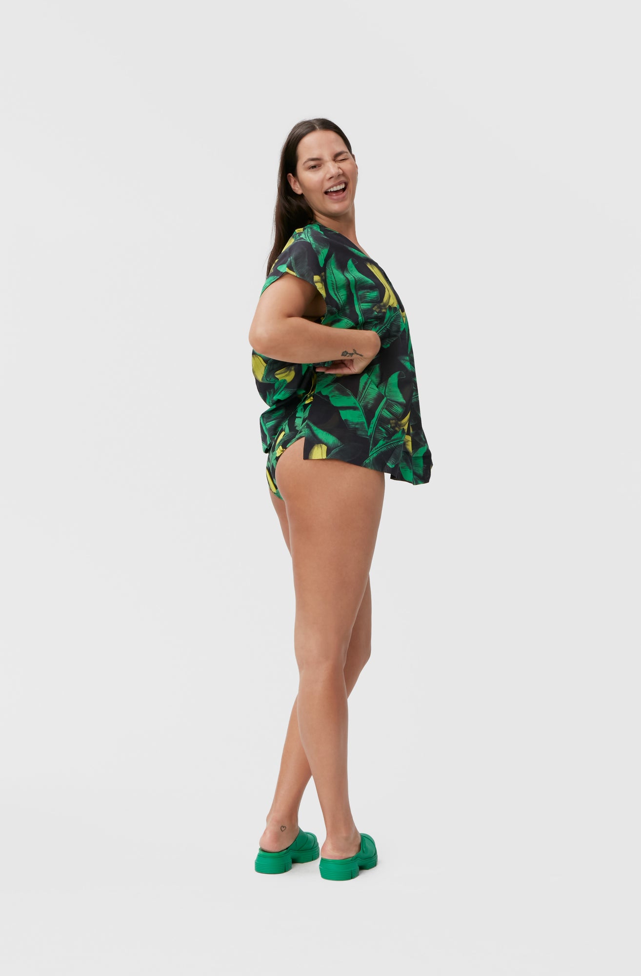 Beach Kaftan | Banana Tree Black