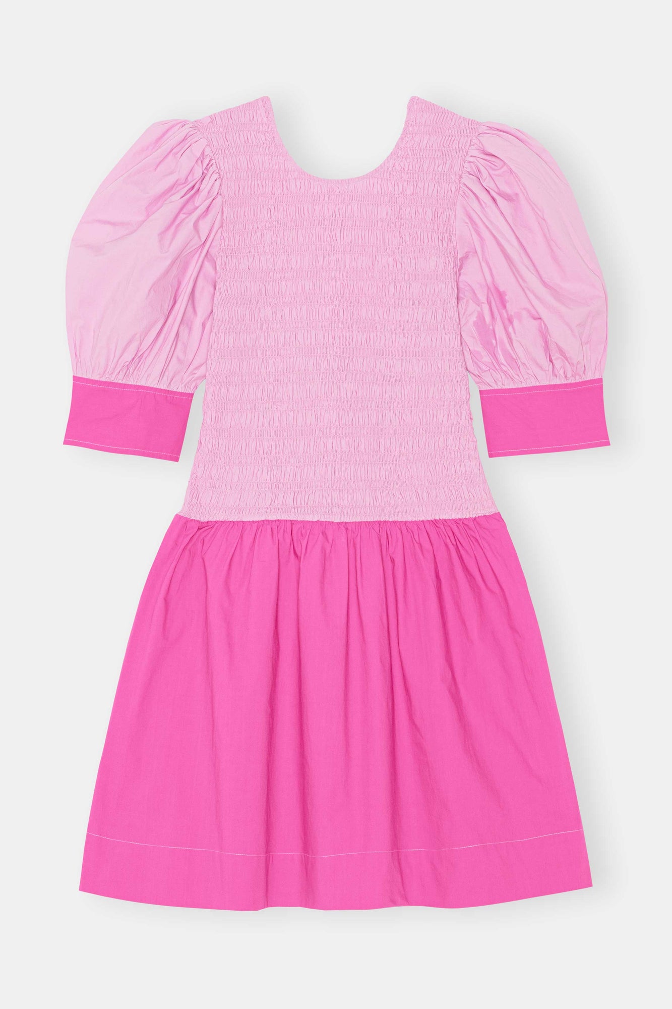Shirred Mini Dress | Phlox Pink