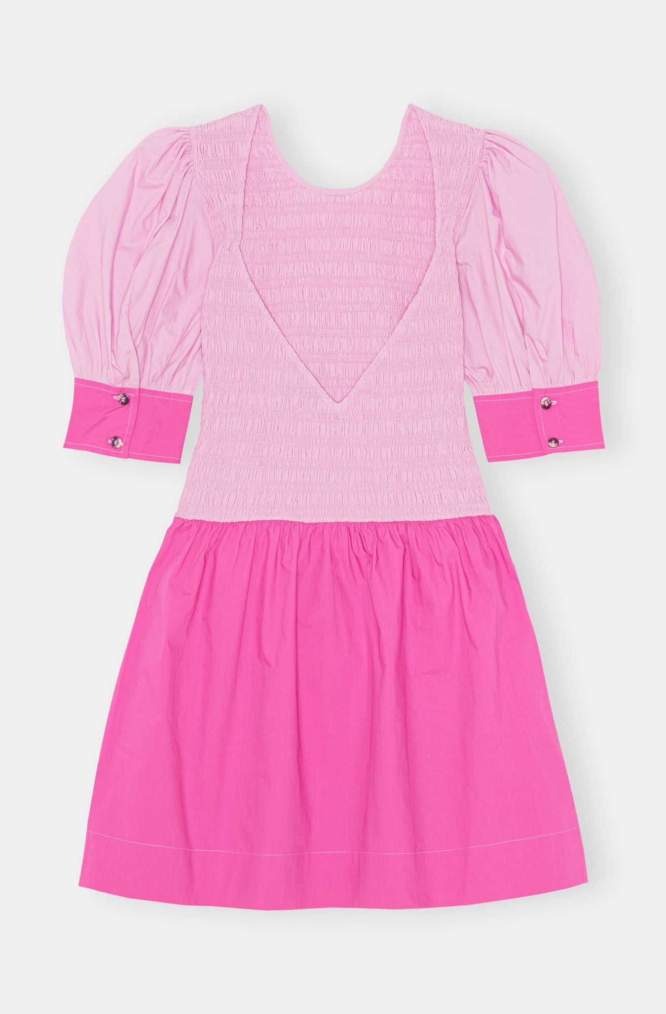 Shirred Mini Dress | Phlox Pink