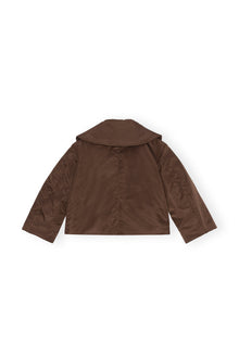 Nylon Collar Jacket | Chicory Coffee