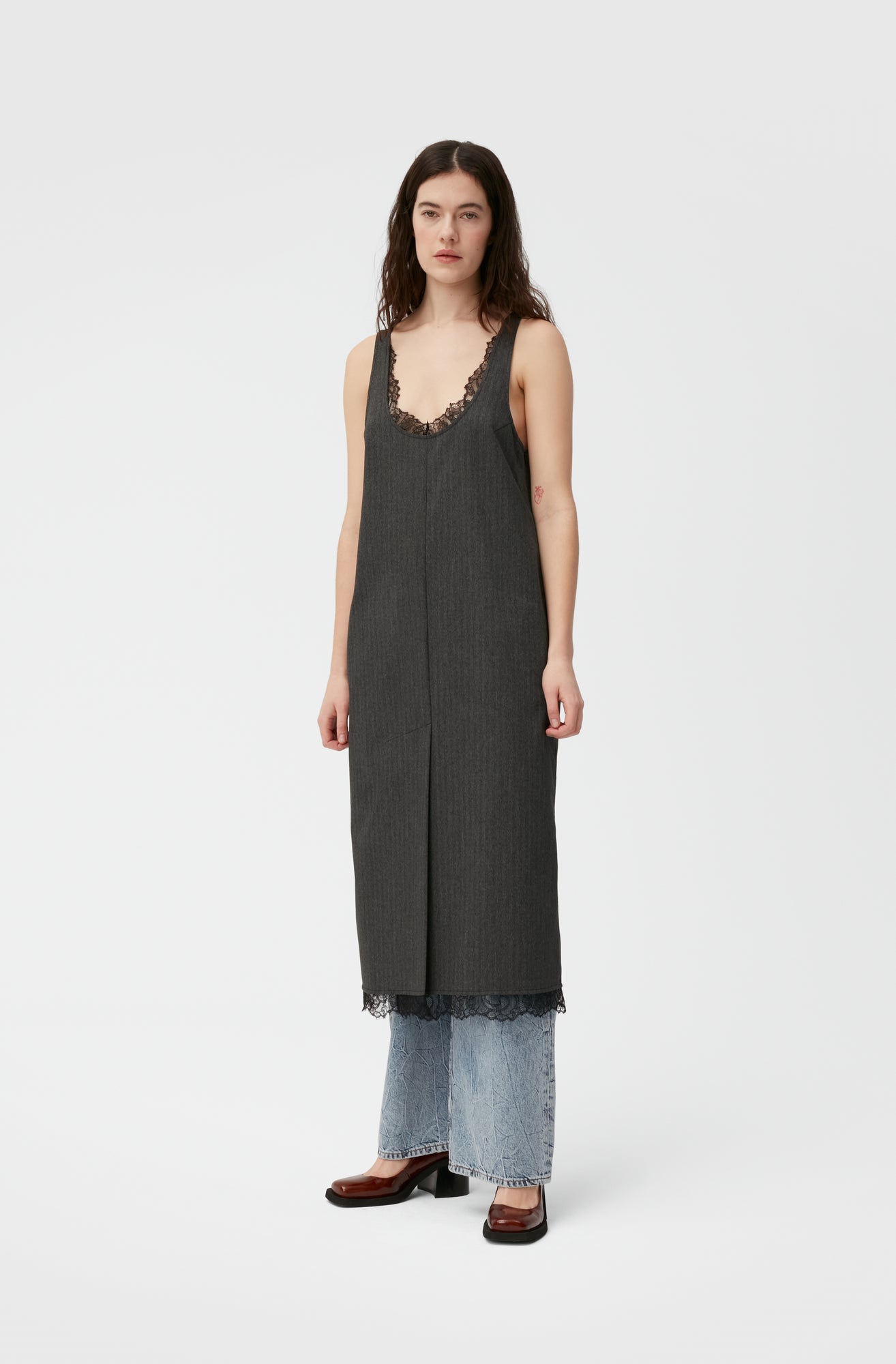 Drapey Midi Dress | Phantom