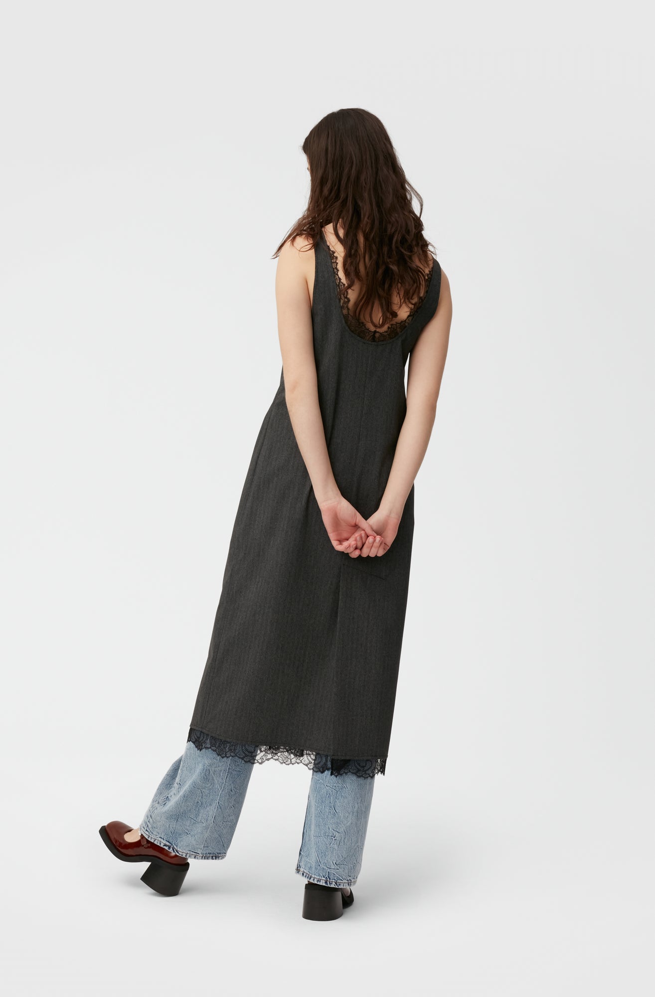 Drapey Midi Dress | Phantom