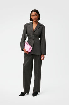 Drapey Pleat Trousers | Phantom