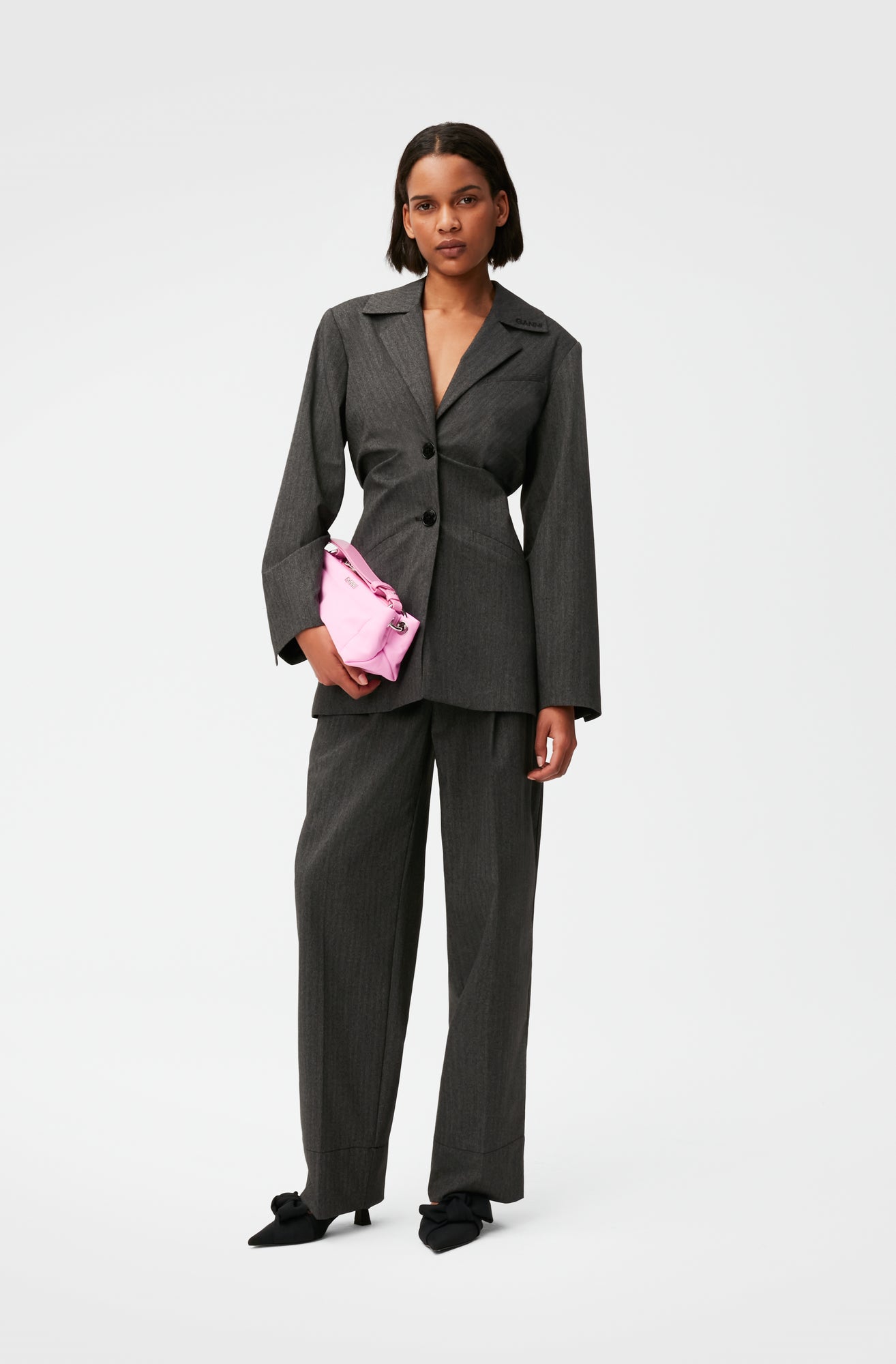 Drapey Pleat Trousers | Phantom